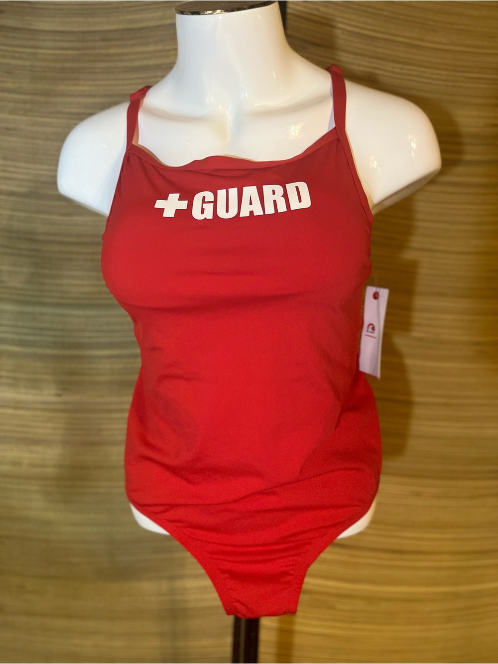 Women's Red 'GUARD' One-Piece Swim Suit